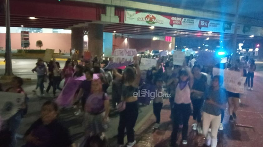 Marcha por el Día Internacional de la Mujer en Piedras Negras