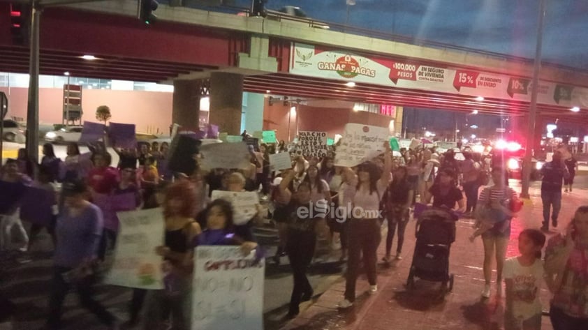 Marcha por el Día Internacional de la Mujer en Piedras Negras