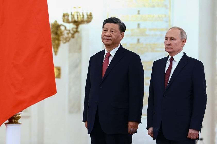 Vladimir Putin y Xi Jinping comienzan negociaciones formales en Moscú