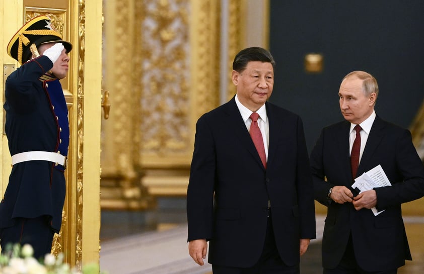 Vladimir Putin y Xi Jinping comienzan negociaciones formales en Moscú