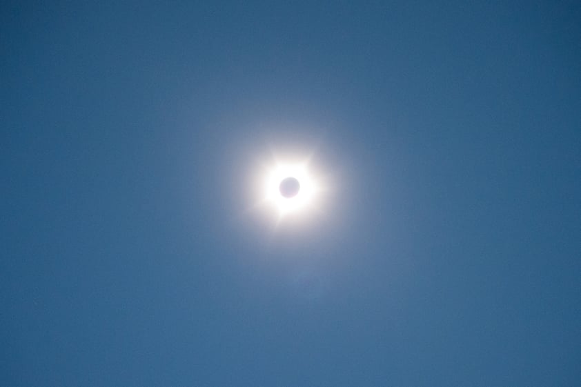 Hubo transmisiones en vivo del eclipse.