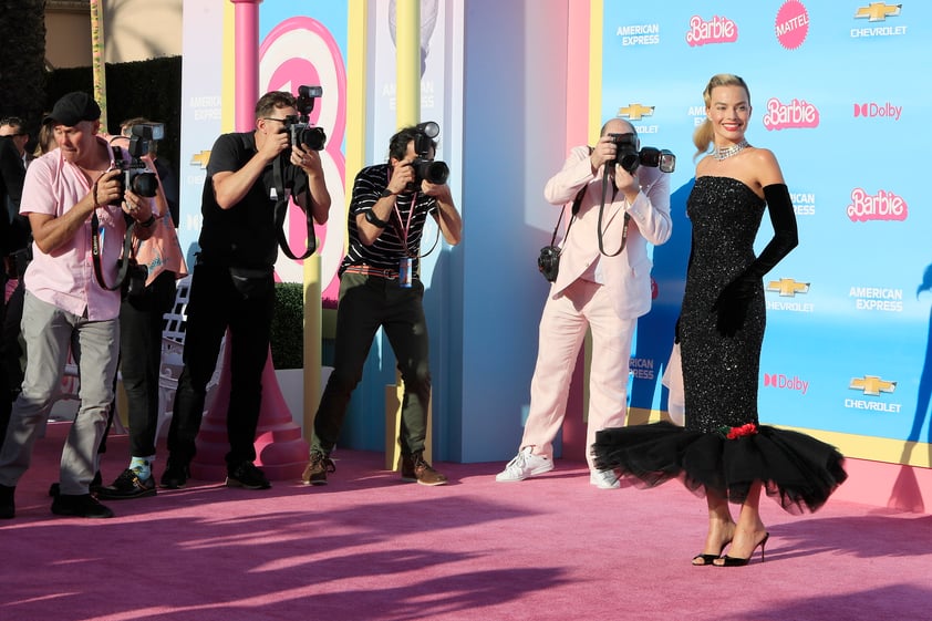 Alfombra rosa del estreno mundial de Barbie desde Los Ángeles