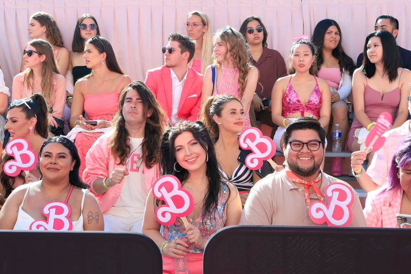 Alfombra rosa del estreno mundial de Barbie desde Los Ángeles