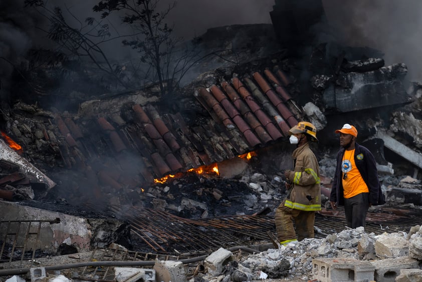 Mueren tres personas tras explosión en San Cristóbal, República Dominicana