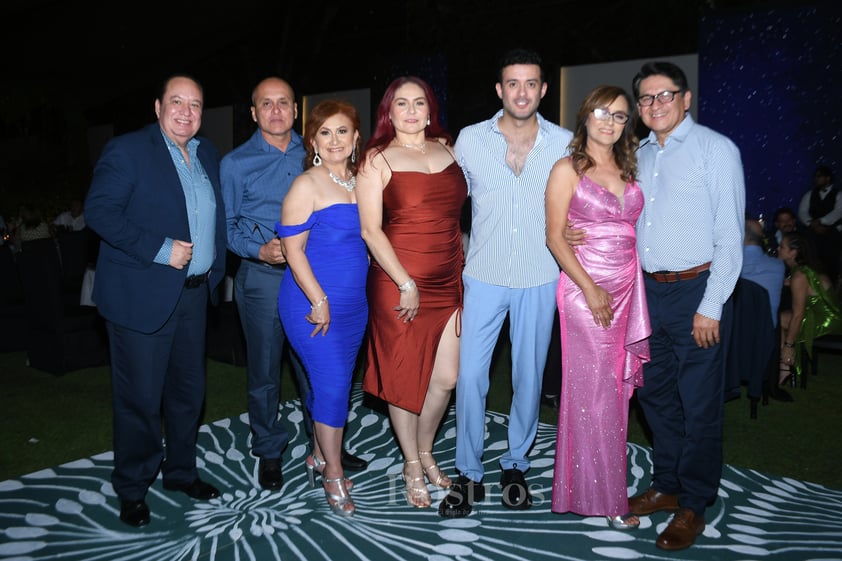 Elías Alfaro, Ramiro Duarte, Sandra Sazzueta, Suell Borgetti, Fernando Camacho jr, Angélica de Camacho y Fernando Camacho.