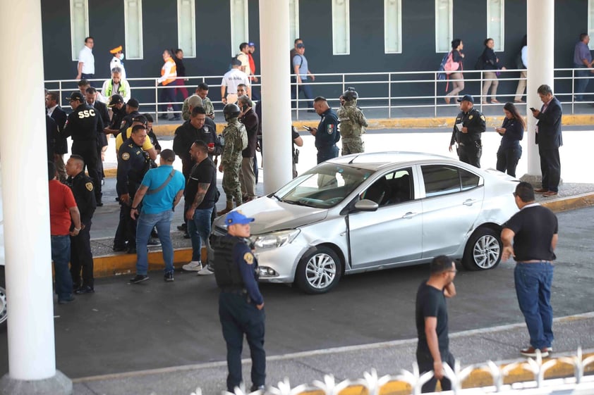 Balacera en el AICM resulta en dos lesionados y un detenido