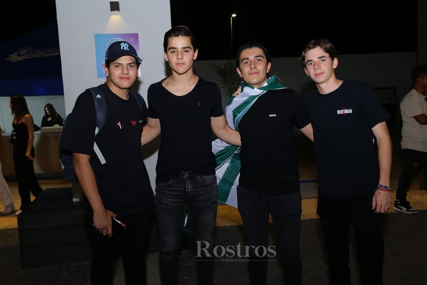 -Andrés Mata, Franco, Santiago Alan Cruz y Eduardo Carmona.