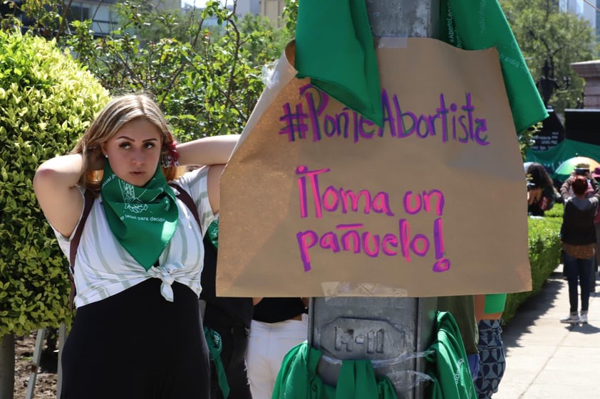 Imágenes de la protesta por el Día de Acción Global del Aborto Legal en CDMX