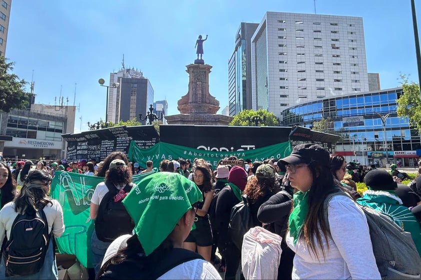 Imágenes de la protesta por el Día de Acción Global del Aborto Legal en CDMX