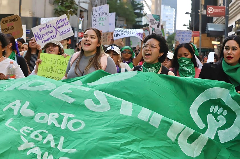 Imágenes de la protesta por el Día de Acción Global del Aborto Legal en CDMX