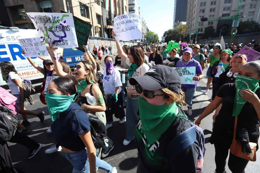 Imágenes de la protesta por el Día de Acción Global del Aborto Legal en CDMX