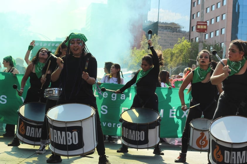 Imágenes de la protesta por el Día de Acción Global del Aborto Legal en CDMX