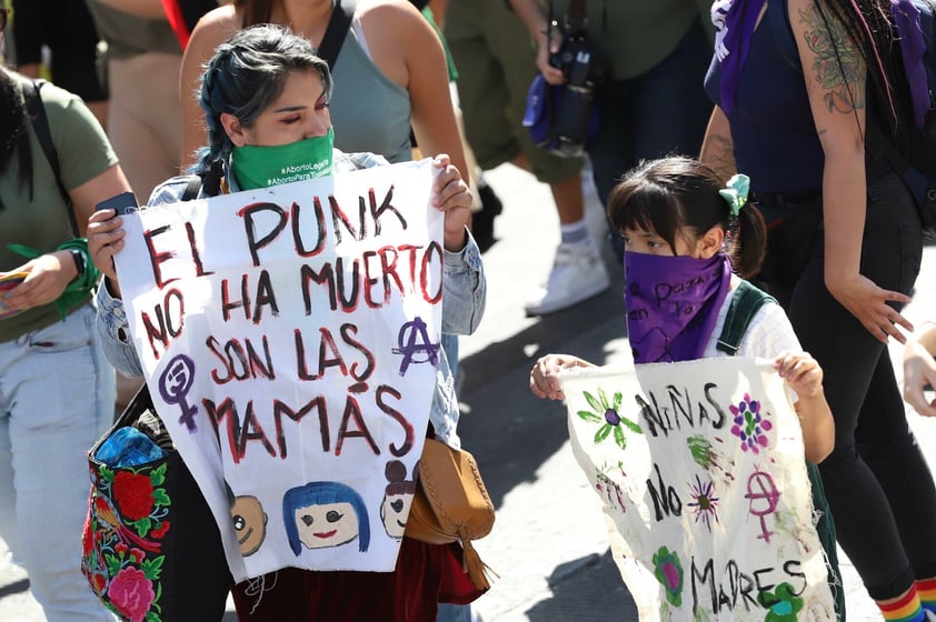 Imágenes de la protesta por el Día de Acción Global del Aborto Legal en CDMX