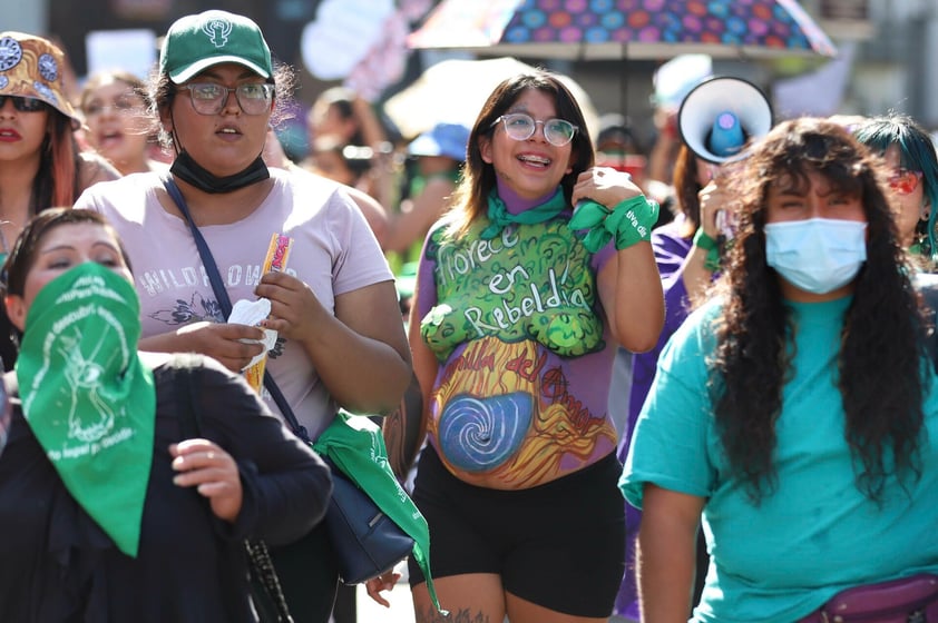 Imágenes de la protesta por el Día de Acción Global del Aborto Legal en CDMX