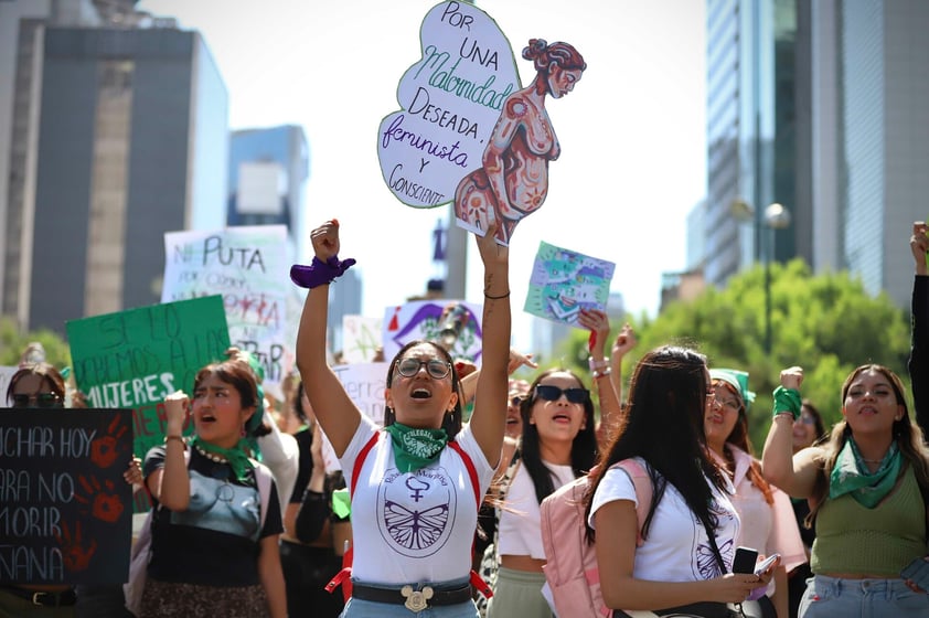 Imágenes de la protesta por el Día de Acción Global del Aborto Legal en CDMX