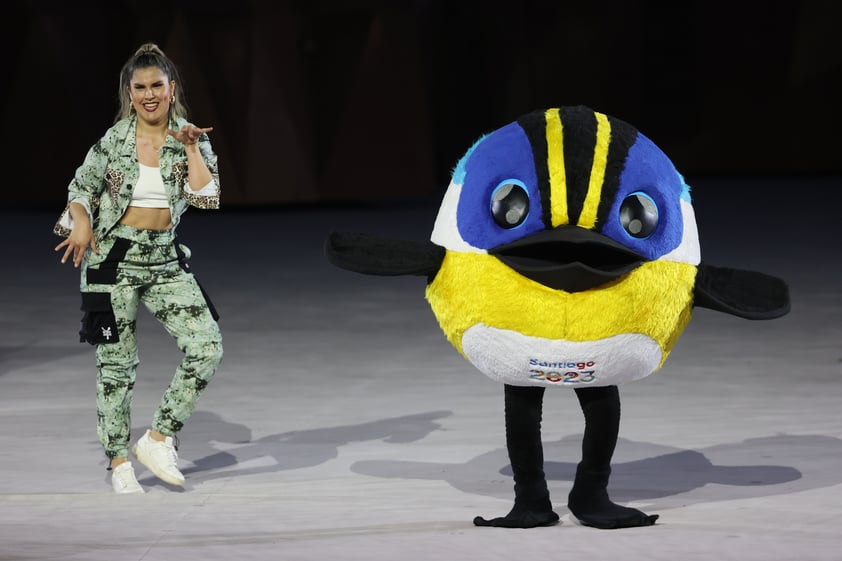 Ceremonia inaugural de los Juegos Panamericanos 2023 en Santiago de Chile