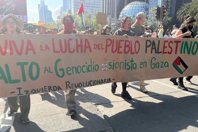 Miles exigen que México condene el genocidio en Gaza