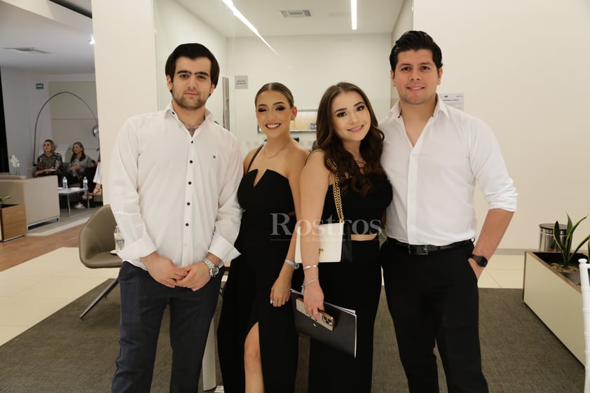 -Amin Núñez, Andrea Riquelme, Miriam Riquelme y Alejandro Batres.