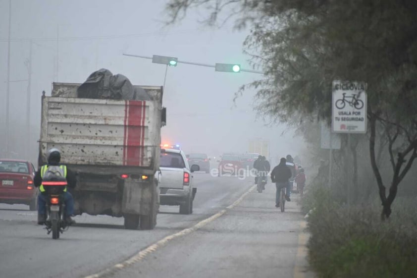 Neblina sorprende a laguneros