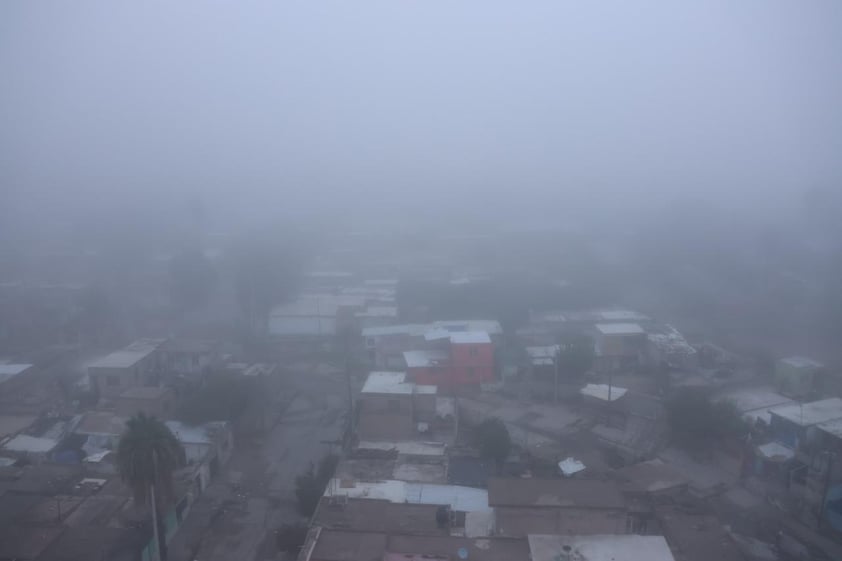 Neblina sorprende a laguneros