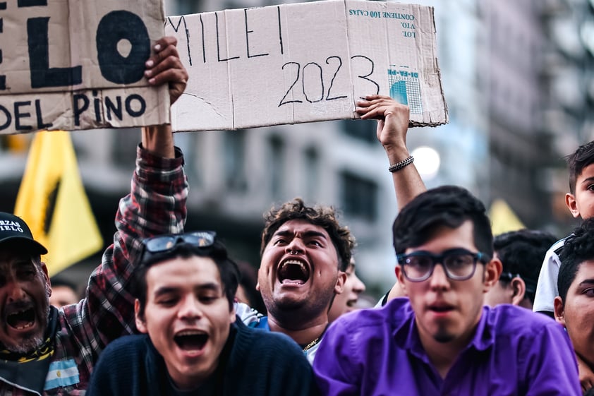 Javier Milei, electo presidente de Argentina