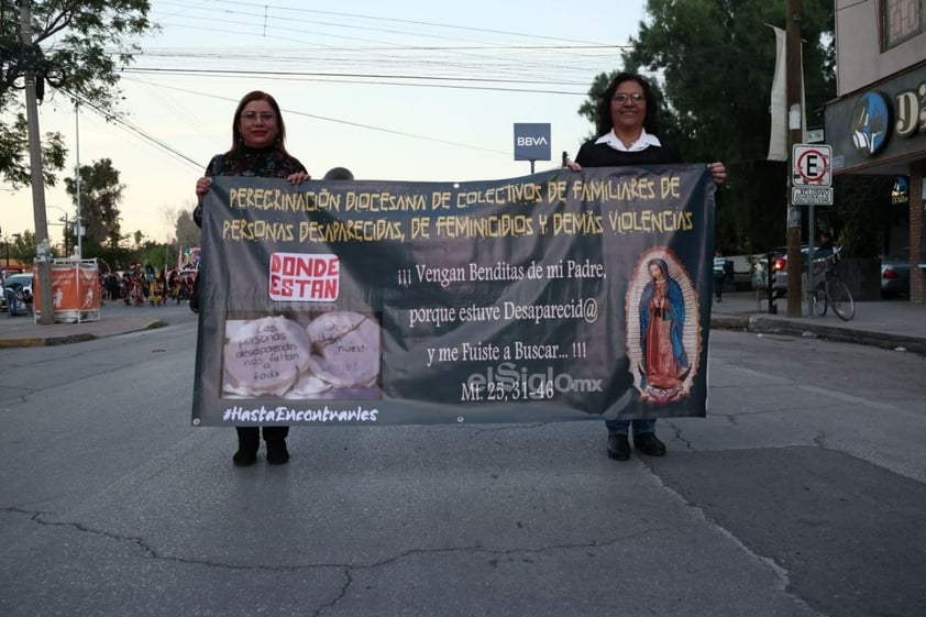 Familiares de desaparecidos peregrinan y piden por encontrar a sus seres queridos