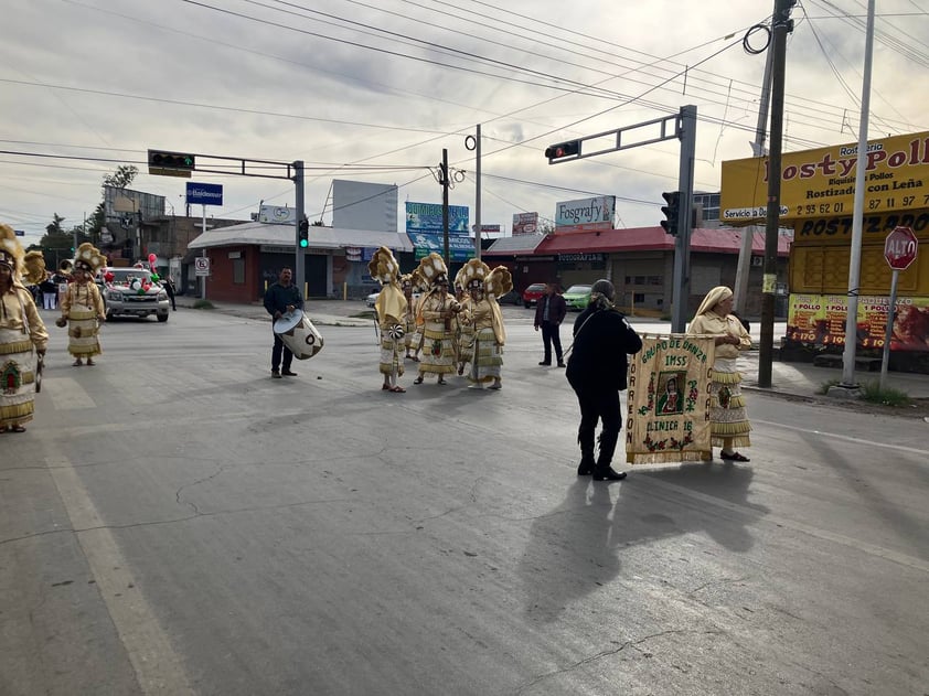 Peregrinaciones guadalupanas de trabajadores de Salud en Torreón 2023