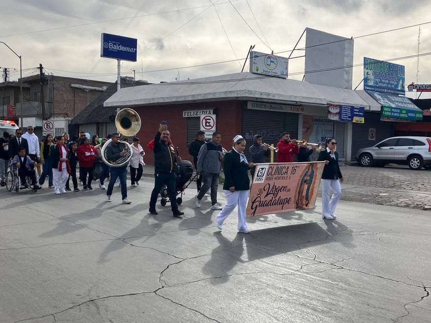 Peregrinaciones guadalupanas de trabajadores de Salud en Torreón 2023