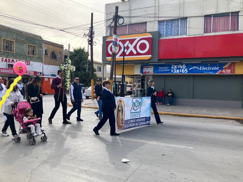 Peregrinaciones guadalupanas de trabajadores de Salud en Torreón 2023