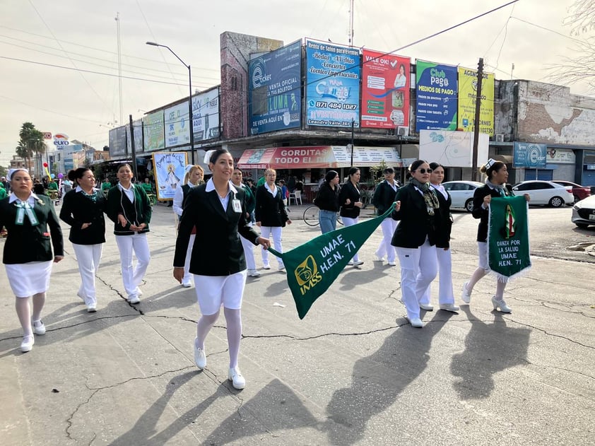 Peregrinaciones guadalupanas de trabajadores de Salud en Torreón 2023