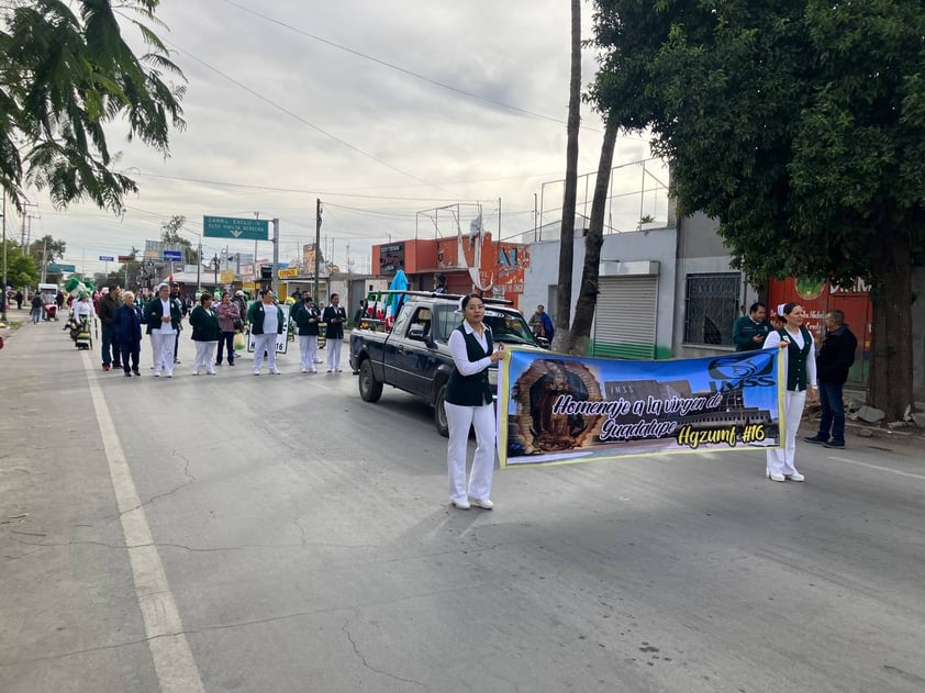 Peregrinaciones guadalupanas de trabajadores de Salud en Torreón 2023