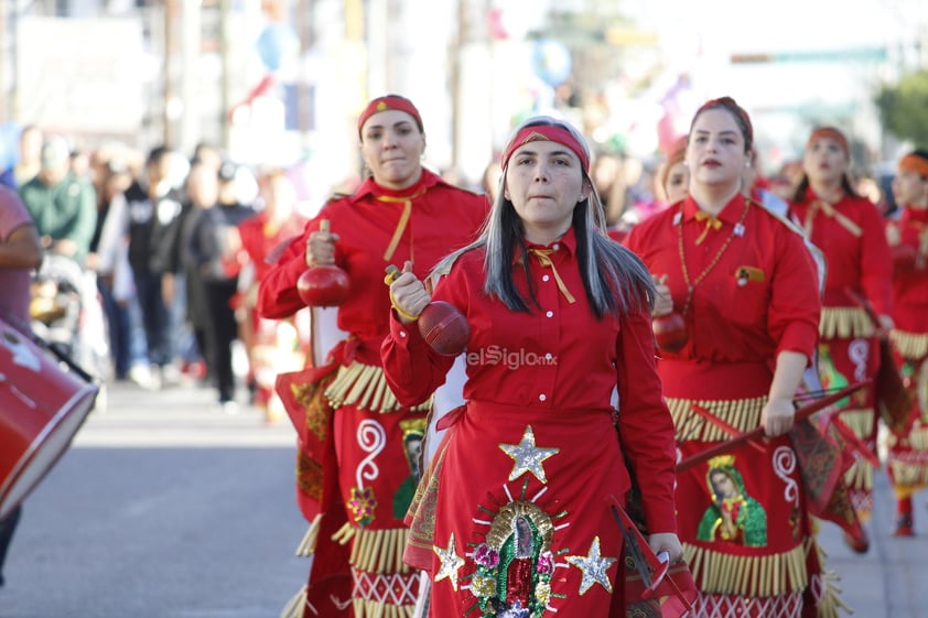 Con peregrinación, mercado Abastos de Torreón agradece a la Virgen de Guadalupe