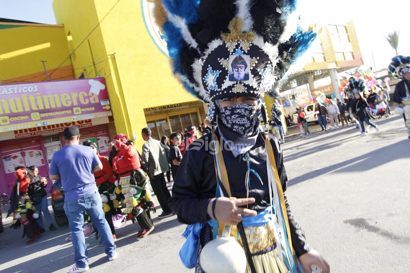 Con peregrinación, mercado Abastos de Torreón agradece a la Virgen de Guadalupe