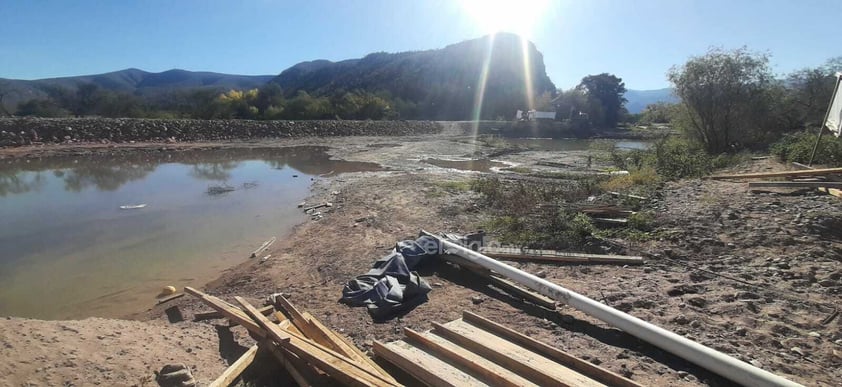 Obras de Agua Saludable previo a la visita de AMLO