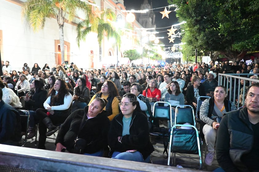 Su evento tuvo lugar en la Plaza de Armas de Ciudad Lerdo