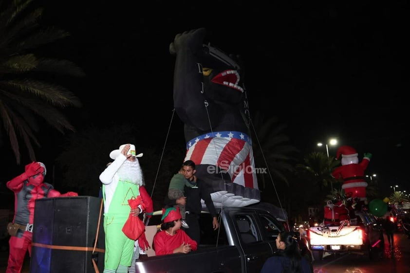 Tercera Caravana Lagunera Navideña recorre Lerdo, Gómez Palacio y Torreón