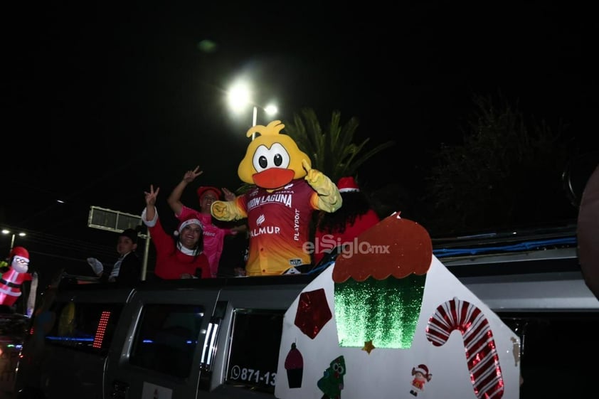 Tercera Caravana Lagunera Navideña recorre Lerdo, Gómez Palacio y Torreón