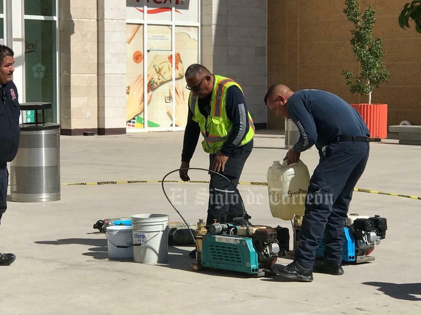 Conato de incendio en el centro comercial Galerías Laguna de Torreón. Fue necesario evacuar a los presentes, pero la situación fue controlada.