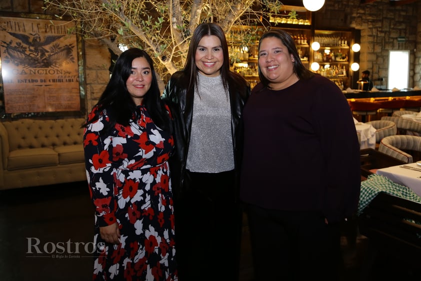 Paty Pedrosa, Gloría Siller y Cynthia González.