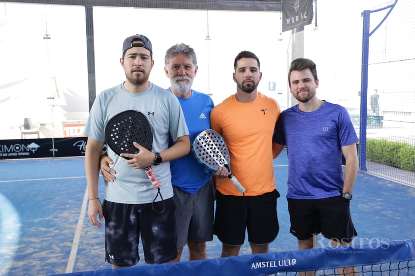 -Héctor Covos jr, Héctor Covos, Abraham Covos y Jorge Dueñes.