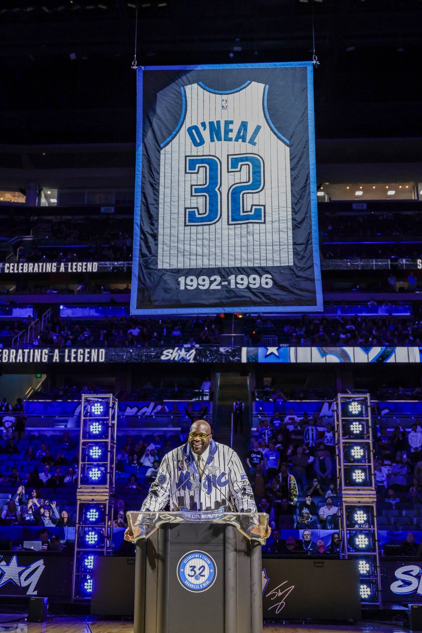 Magic retiran la camiseta de Shaquille O'Neal y los Thunder les arruinan la fiesta