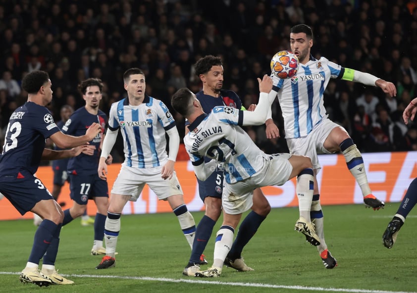 PSG vence 2-0 a la Real Sociedad en la Champions League