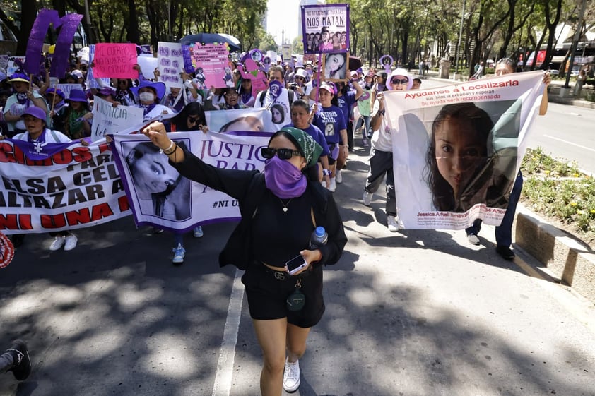 Marcha del 8M en CDMX 2024