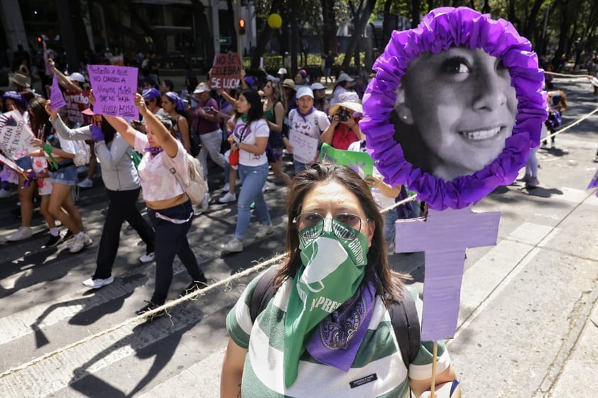 Marcha del 8M en CDMX 2024