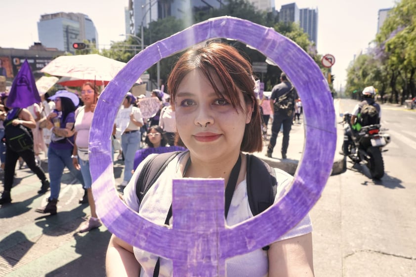 Marcha del 8M en CDMX 2024