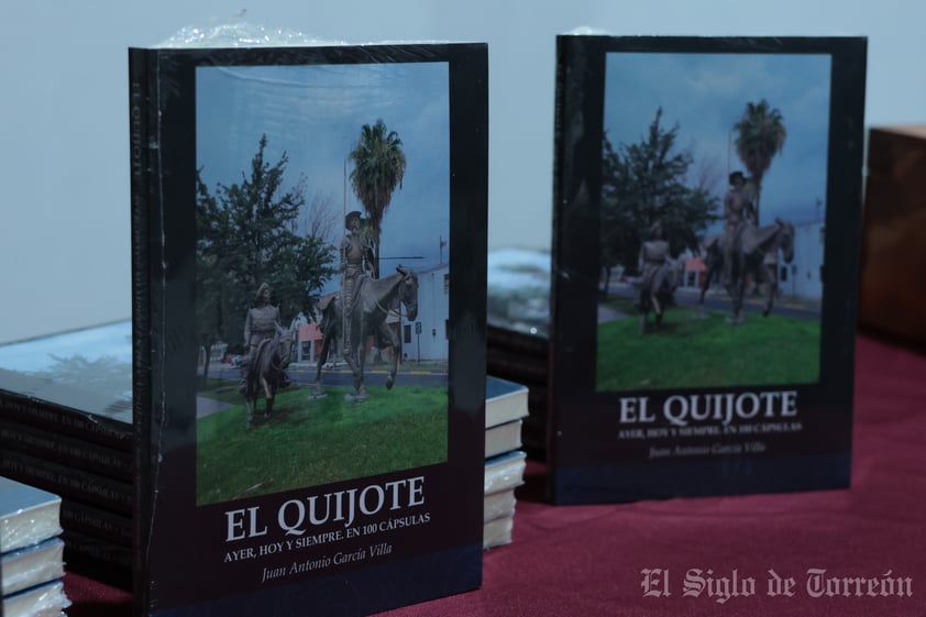 Muestra su pasión por el Quijote