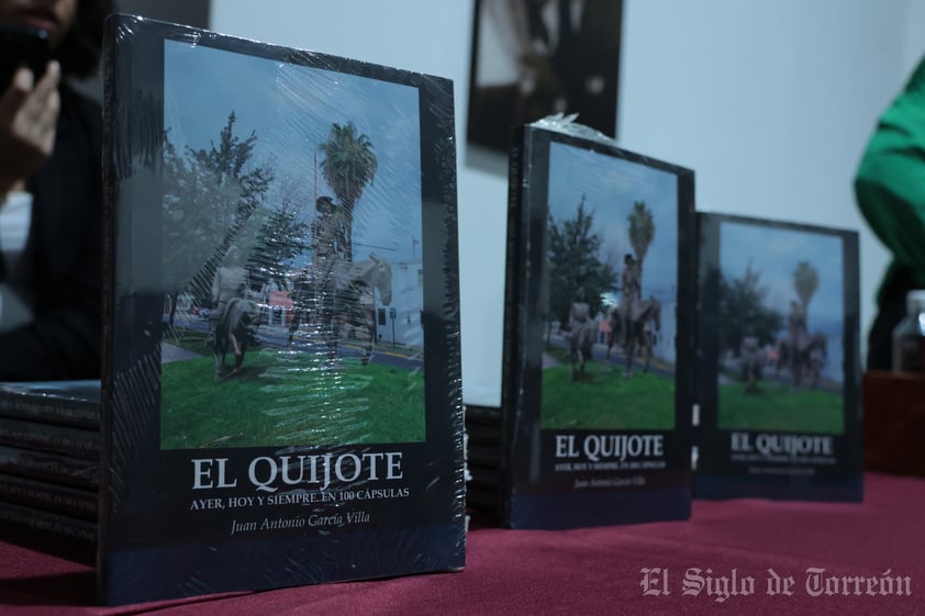 Muestra su pasión por el Quijote