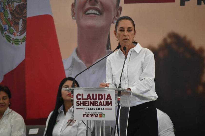 Mitín de Claudia Sheinbaum en Torreón