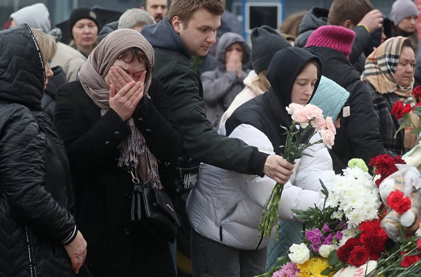 Rusia llora a víctimas tras atentado del Estado Islámico en el Crocus City Hall