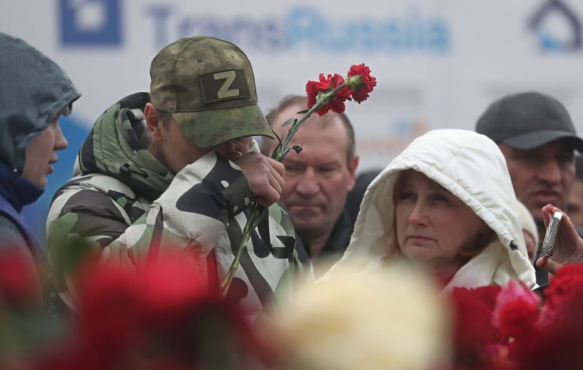 Rusia llora a víctimas tras atentado del Estado Islámico en el Crocus City Hall